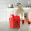 Christmas cookie box with window 3.3x3.9x3.3 inch 3