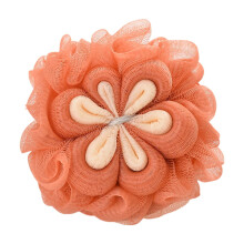 Esponja de baño Plum Blossom de doble capa, suave, para ducha, 4,7" x
