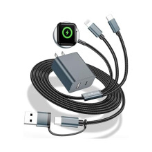 Ładowarka podróżna 3 w 1 USB-C PD20W do zegarka Apple Watch i iPhone'a