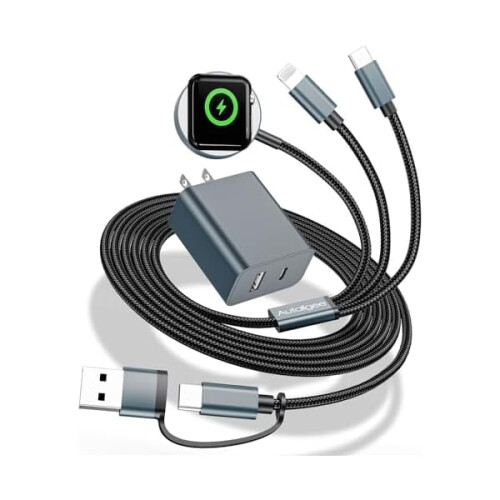 3-i-1 USB-C PD20W reiselader for Apple Watch og iPhone