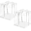 Clear Cake Box 10" x 10" x 9" with Ribbon – 4 Pack 1