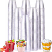 Doorzichtige plastic borrelglaasjes van 28 ml - Verpakking van 300 stuks
