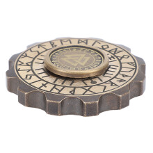 Gyroscope de bout des doigts en laiton 4,6x4,6x1,5 cm TDA/TDAH