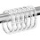 RUseeN24-Pack Anelli per tenda da doccia in plastica trasparente a forma di C 1