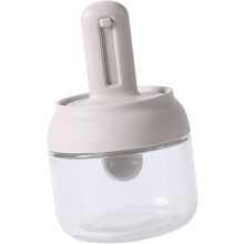 Glazen kruidenpot met uitschuifbare lepel – 1 stuk