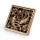 Antik bronz sárgaréz padlólefolyó 10x10cm 1