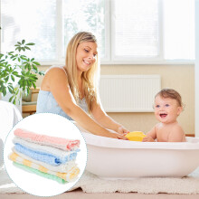 6-pack muslin babytvättlappar bomullshanddukar