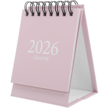 Tischkalender 2026, Mini-Standkalender zum Aufklappen und Abreißen, Schwarz