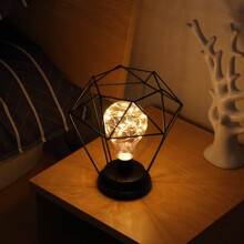 Lampe de nuit en fer noir pour bar/café (1 pièce)