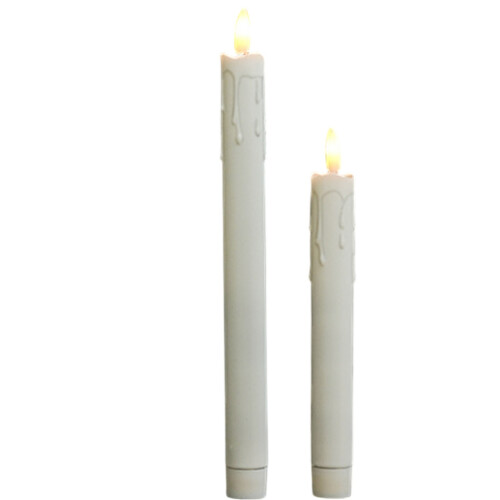 LED flammeløse lys med lang stilk, 4 stk.