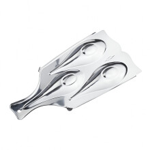 ACDANC 3 Cavities Spoon Rest Stainless Steel Spoon Rest Triple Spoon Holder Kitchen Utensil Rest