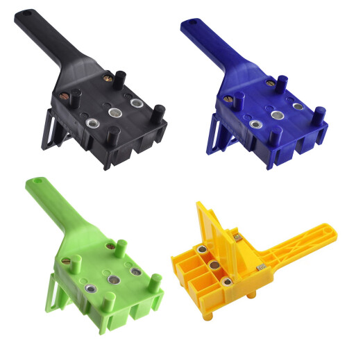 Functional Drill Guide for Woodworking with Sturdy Plastic and Iron Construction Accurate Hole Alignment Tool 2