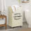 Beige 90L Large Rolling Laundry Basket - Collapsible Tall Rectangular Hamper with Handle for Dorm & Laundry 1