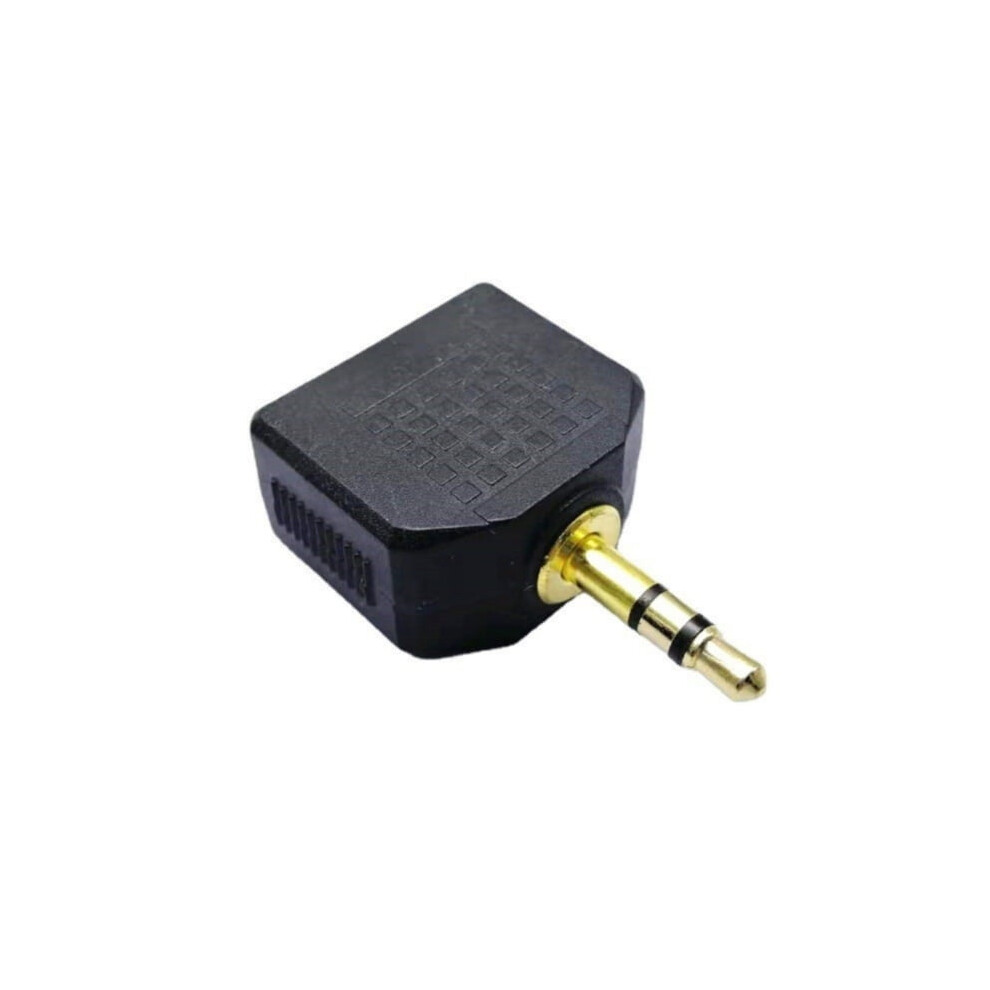Earphone Audio 3.5Mm Jack Male To Double Aux Female Headphone Y Splitter Adapter For Phone Microphone Speaker Gold 9336866696868