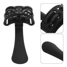 Music Shaker Handheld Tambourine with Double Row Jingles for Vibrant Performances