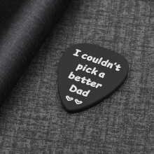 2Pcs Black Stainless Steel Guitar Picks Smooth Surface Metal Plectrum