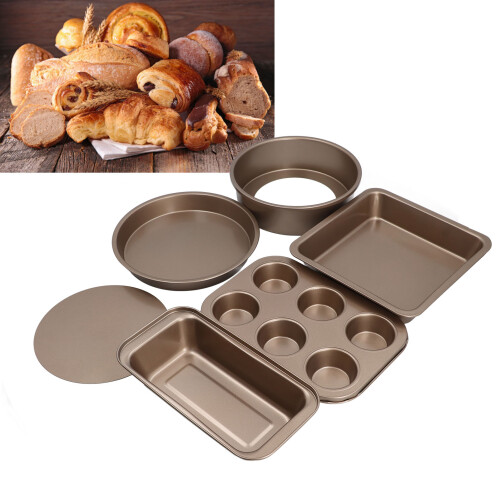 Backformen-Set 6-teilig mit losem Boden 2