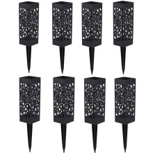 Hollow Garden Flower Basket for Cemetery Graves – Large Drainage Holes, Stable ABS Column, Soil Fixation, Ideal for Memorial Bouquets & Indoor Use