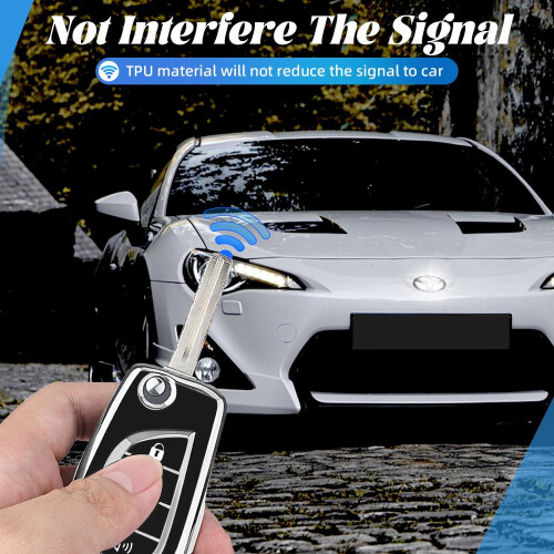 Capa para chave Toyota em TPU – Compatível com RAV4, Camry, Corolla e outros modelos. 2