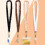 AUQ Scrunchie Lanyards 4er-Pack mit 8 Ausweishaltern 4