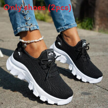 (Black,42)Zapatillas cómodas transpirables de malla para mujer con plantilla Eva para salidas informales