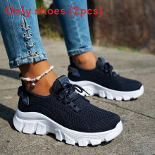 (Blue,43)Zapatillas cómodas transpirables de malla para mujer con plantilla Eva para salidas informales