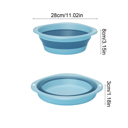 Hopfällbart handfat i plast, 30x30 cm, 1-pack 2