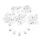 500Pcs White Rectangular Polyester Size Tags for Clothing Labels Garments Manufacturing Supplies 5