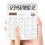 Large White Desktop Calculator with LCD Display, Silent Button, AAA Battery Powered 1