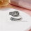 Vintage Hummingbird Spoon Ring Adjustable Open Band 2-Pack 7