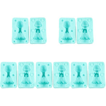 5Sets Blauwe Siliconen Mal Voor Engelvormige Kaarsen En DIY Handwerk