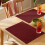 Weinrote Polyester-Tischsets, 12er-Set 4