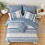 Boho Comforter Set Queen Light Blue 8-Piece Paisley Floral 4