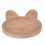 Plato dividido de madera de arce con forma de conejo para niños 3