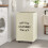 Beige 90L Large Rolling Laundry Basket - Collapsible Tall Rectangular Hamper with Handle for Dorm & Laundry 3