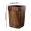 Πλαστικός κάδος απορριμμάτων από ξύλο με καπάκι, 11,6 ίντσες, καφέ 3