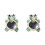 2Pcs Mirror Car Green Safe Plastic Rear Seat for 3