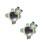 2Pcs Mirror Car Green Safe Plastic Rear Seat for 4