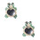 2Pcs Mirror Car Green Safe Plastic Rear Seat for 7