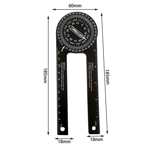 Miter Saw Protractor Angle Finder Ruler 180 2