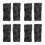 4Pairs Dark Fingerless Gloves Polyester Goth Arm Warmers 6