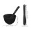 8Ensemble Bol Silicone Noir Doux Pour 2