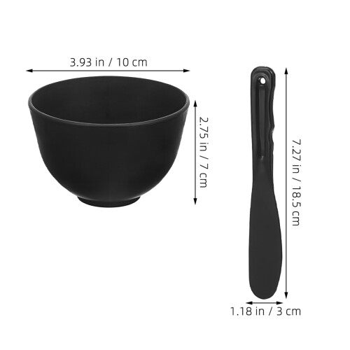 8Ensemble Bol Silicone Noir Doux Pour 2