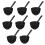 8Ensemble Bol Silicone Noir Doux Pour 9