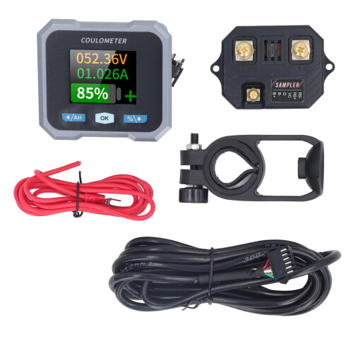 Smart Battery Monitor 1.8" Waterproof BT, 50A, 10-100V, Multi-Function 2