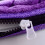 Coussin de siège de toilette violet doux et épais lavable avec fermeture éclair 5