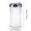Sucrier en verre transparent avec couvercle à charnière 3