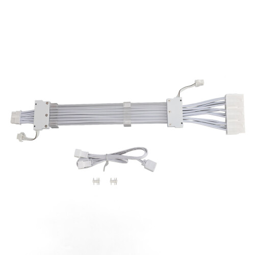 Câble d’extension PCIe 5.0 16AWG blanc RTX3090Ti 1