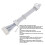 Câble d’extension PCIe 5.0 16AWG blanc RTX3090Ti 3