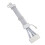 Câble d’extension PCIe 5.0 16AWG blanc RTX3090Ti 15